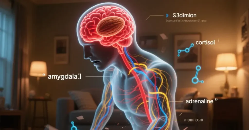 amygdala activation causing sudden emotional reactions and loss of stay calm at home