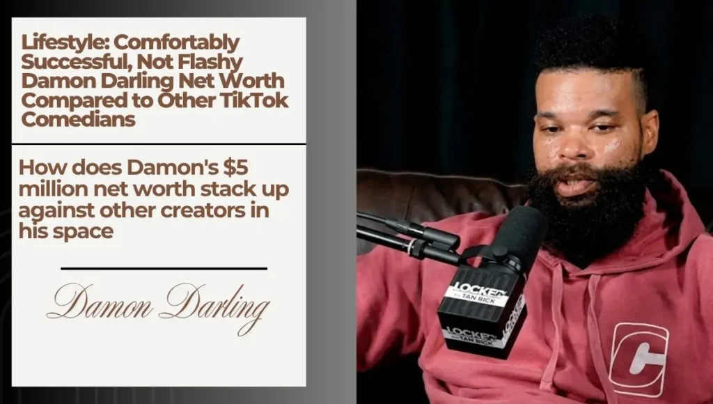 Lifestyle: Comfortably Successful, Not Flashy
Damon Darling Net Worth Compared to Other TikTok Comedians