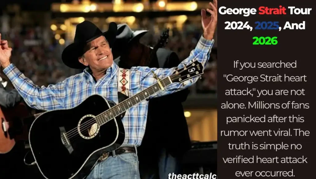 George Strait Tour 2024, 2025, And 2026