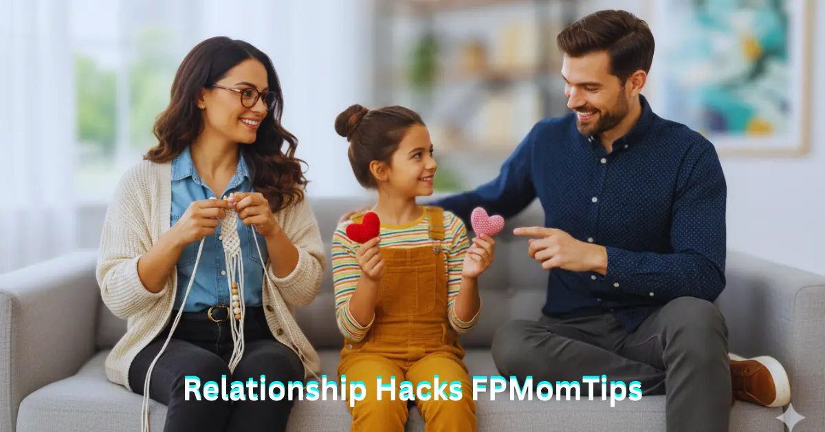Relationship Hacks FPMomTips showing family bonding routines and communication strategies for stronger relationships in 2026