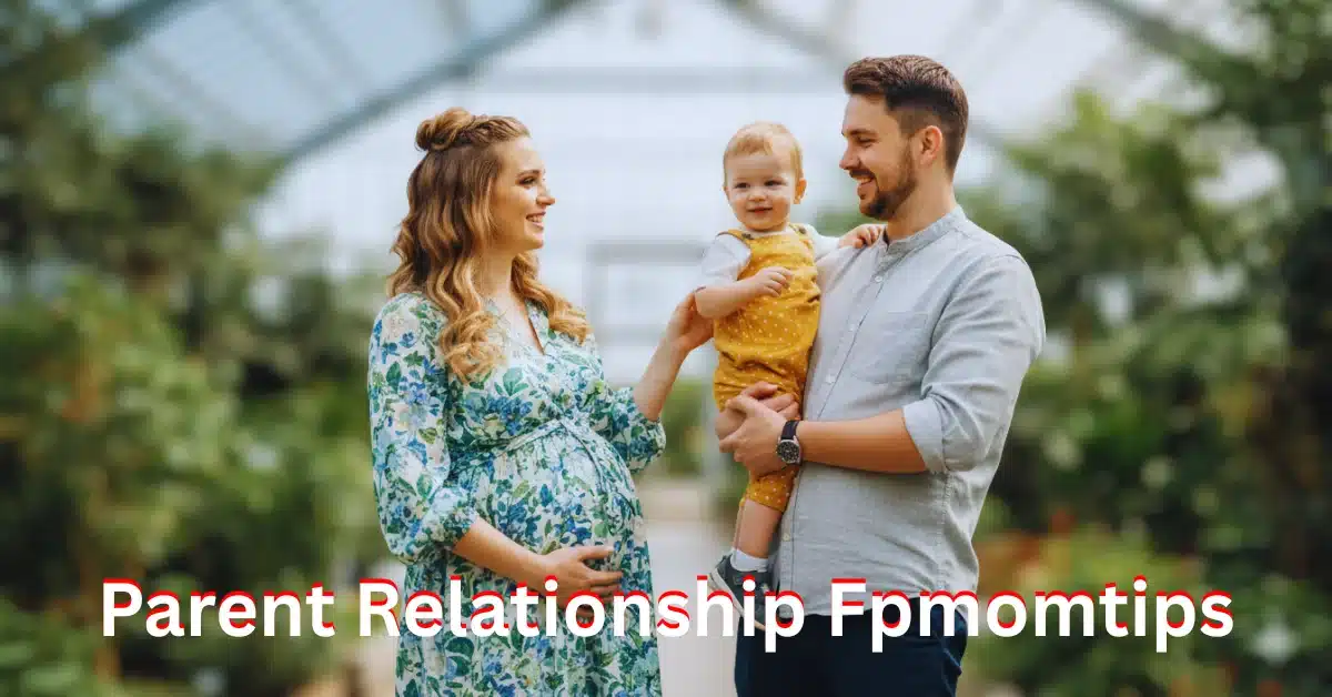 Smiling parent sitting closely with their child on a sofa, talking and making eye contact to show emotional connection and trust, representing Parent Relationship Fpmomtips.