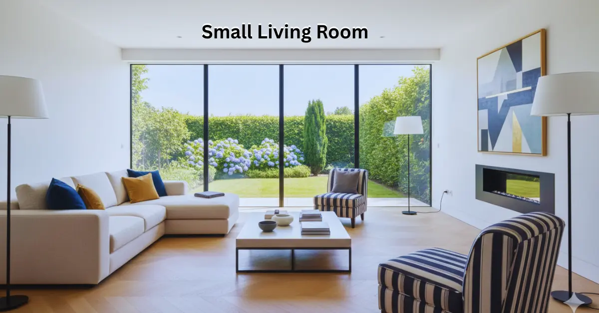 Small living room decorated with multifunctional furniture, flexible seating arrangement, and smart layout for entertaining guests and everyday lounging comfort